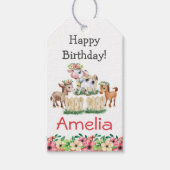 Fantastische kalveren Fijne verjaardag Cadeaulabel (Voorkant)