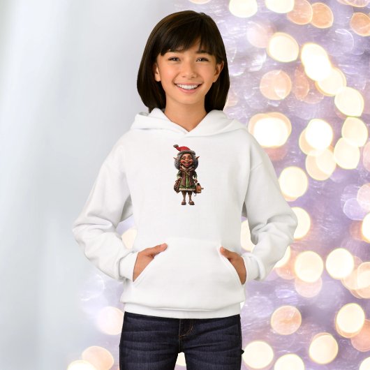 Fantastische kerst elf meisje hoodie