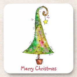 Fantastische Kerstboom Bier Onderzetter