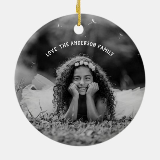 Fantastische kerstfeestdag keramisch ornament (Achterkant)