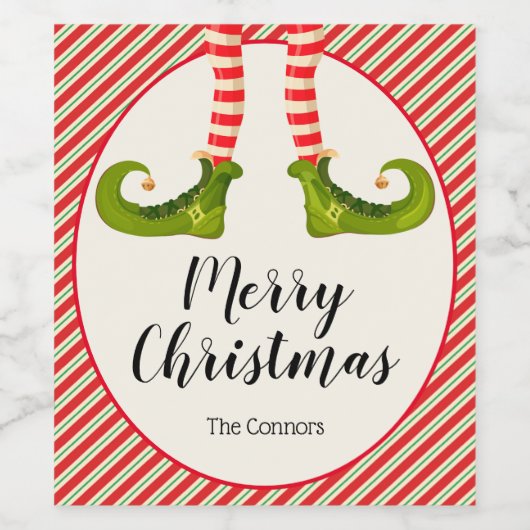 Fantastische kerstfeestdag wijn etiket (Enkel label)