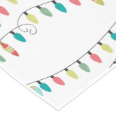 Fantastische kerstfeestlichten korte tafelloper (Hoek)