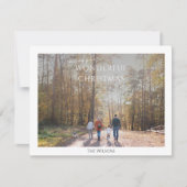 fantastische kerstmis elegant één foto - kerstmis feestdagenkaart (Voorkant)