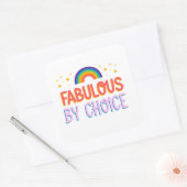 Fantastische keuze van grote LGBT-Sticker Vierkante Sticker (Envelop)
