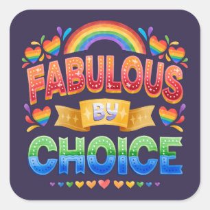 Fantastische keuze van LGBT-Sticker Vierkante Sticker