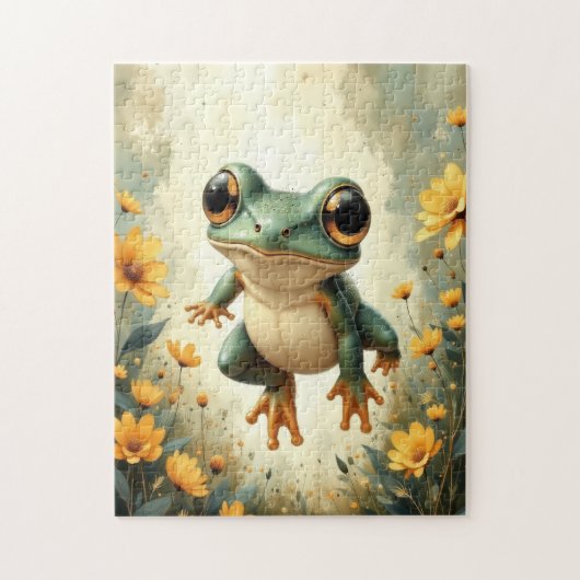 fantastische kikkerkunst legpuzzel (Verticaal)