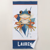 Fantastische kikkerkunst strandlaken (Voorkant)