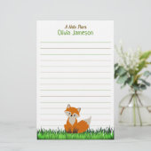 Fantastische kindernaam VOS Gelinieerd briefpapier (Staand voorkant)