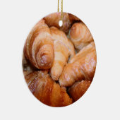 Fantastische klassieke Franse croissantfoto Keramisch Ornament (Rechts)