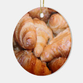 Fantastische klassieke Franse croissantfoto Keramisch Ornament (Links)