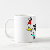 fantastische kleuren koffiemok (Links)