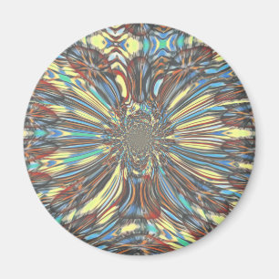 Fantastische kleuren voor een stadskertje magneet