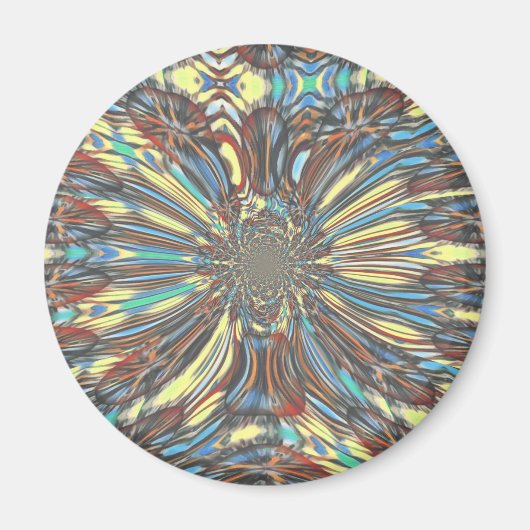 Fantastische kleuren voor een stadskertje magneet (Voorkant)