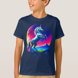 Fantastische Kleurrijke Eenhoorn Wildernis Jongens T-shirt