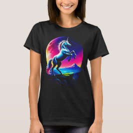 Fantastische Kleurrijke Eenhoorn Wildernis Vrouwen T-shirt