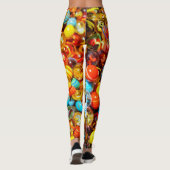 Fantastische kleurrijke neonvlekken leggings (Achterkant)