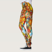 Fantastische kleurrijke neonvlekken leggings (Links)