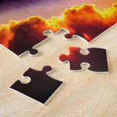Fantastische Kleurrijke Wolken met Planet Landscap Legpuzzel (Zijkant)