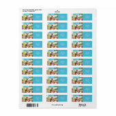 Fantastische Knuffel IJsbeer Strand Etiket (Full Sheet)