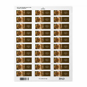 Fantastische Knuffelige Vos In Spa Etiket (Full Sheet)