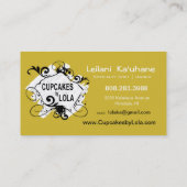 Fantastische koekjes - Besmetting Desserts Pastrie Visitekaartje (Achterkant)