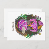 Fantastische kool-uil - schattige uil briefkaart (Voorkant / Achterkant)