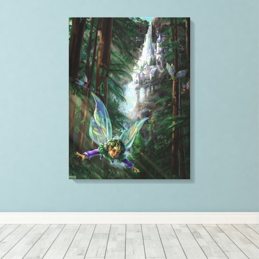 Fantastische kunst canvas afdruk (Insitu (Houten vloer))