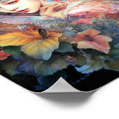 Fantastische kunst in bloemen poster (Hoek)