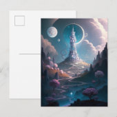 Fantastische kunst in het landschap van de theater briefkaart (Voorkant / Achterkant)