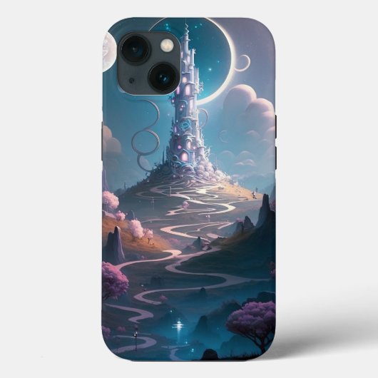 Fantastische kunst in het landschap van de theater Case-Mate iPhone case (Achterkant)