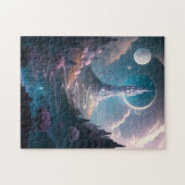 Fantastische kunst in het landschap van de theater legpuzzel (Horizontaal)