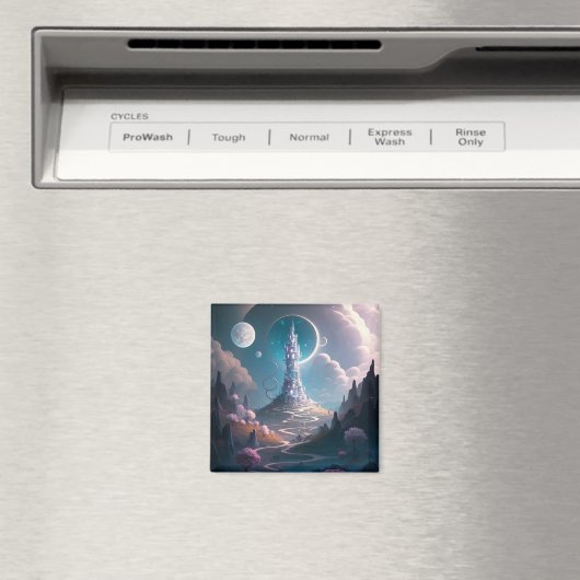 Fantastische kunst in het landschap van de theater magneet (Insitu (Vaatwasser))