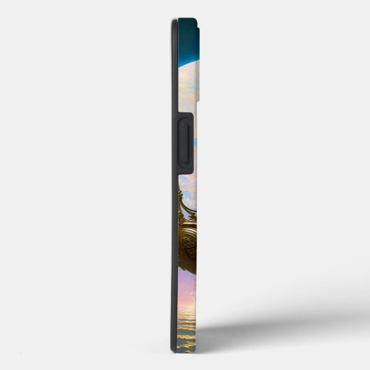 Fantastische kunst van het vliegende schip Case-Mate iPhone case (Achterkant / Rechts)