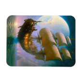 Fantastische kunst van het vliegende schip magneet (Horizontaal)