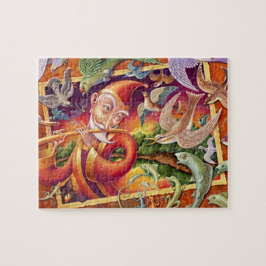 Fantastische kunstpuzzel, Magische Flute Legpuzzel (Horizontaal)