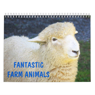 Fantastische landbouwhuisdieren kalender