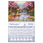 Fantastische landkalender van kunstenaar David A.  Kalender (Feb 2026)