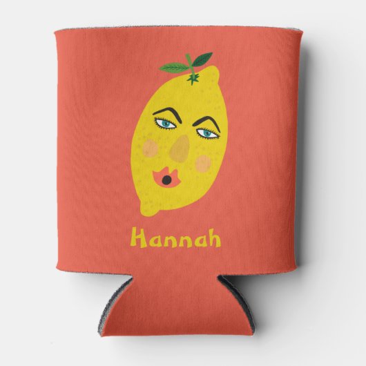 Fantastische Lemon BIEDT IT AAN Blikjeskoeler (Voorkant)