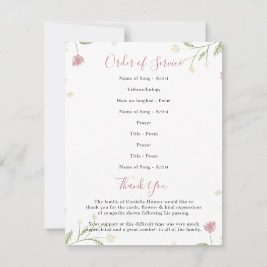 Fantastische lentesFlorals | Schademigheid van de  (Achterkant)