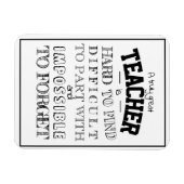 Fantastische leraar Dank je waardebepaling Gift vo Magneet (Horizontaal)