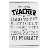 Fantastische leraar Dank je wel Medium Cadeauzakje (Voorkant)