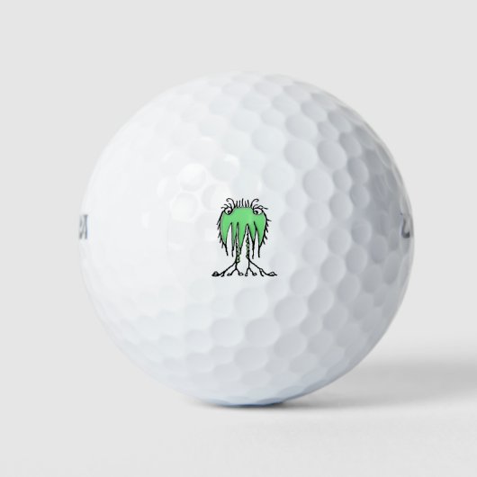 Fantastische leuke buitenaardse tekening golfballen (Voorkant)