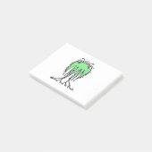 Fantastische leuke buitenaardse tekening post-it® notes (Schuin)