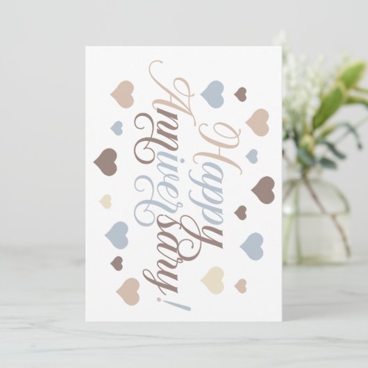 Fantastische liefde: gelukkig Jubileum Kaart (Staand voorkant)