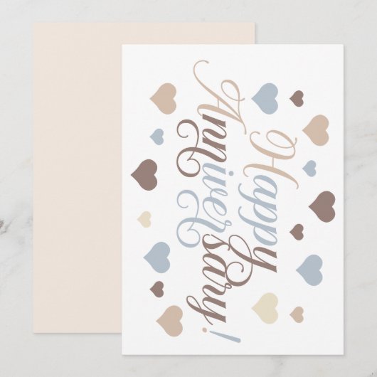 Fantastische liefde: gelukkig Jubileum Kaart (Voorkant / Achterkant)