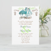 Fantastische  liefdesweddenschappen kaart (Staand voorkant)