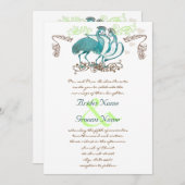 Fantastische  liefdesweddenschappen kaart (Voorkant / Achterkant)