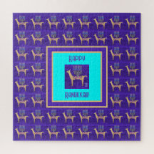 Fantastische Llama's Gelukkig Hanukkah 20"x20" Puz