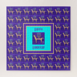 Fantastische Llama's Gelukkig Hanukkah 20"x20" Puz Legpuzzel