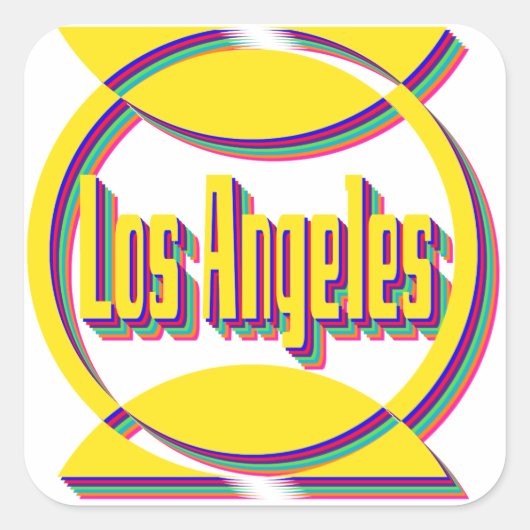Fantastische Los Angeles 1 Sticker (Voorkant)